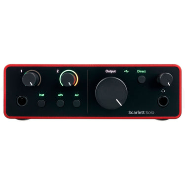 Interfaz Focusrite Mosc0039 Scarlett Solo Estudio 4th Generacion Con Accesorios